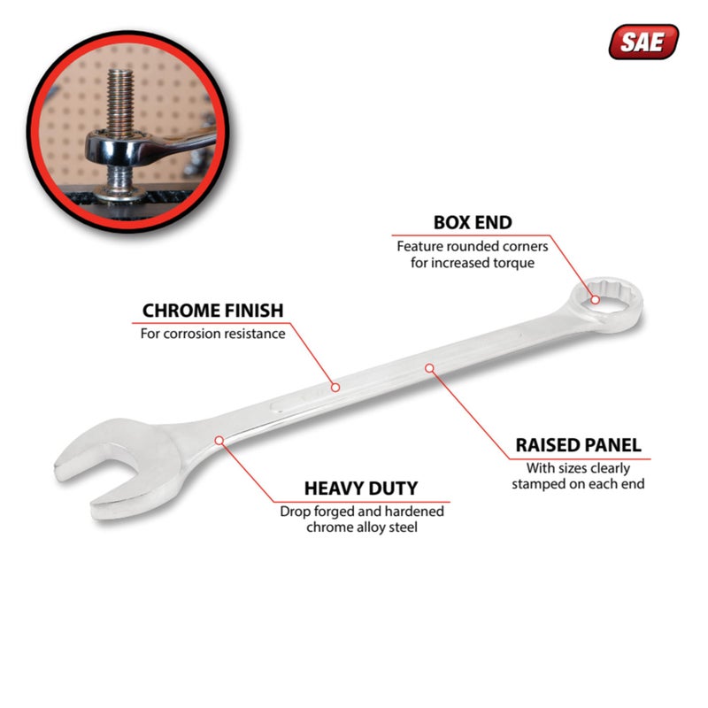 Performance Tool W347B 1-7/8-inch Combo Wrench - Image 2
